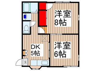 サンリバ－Ｋの物件間取画像